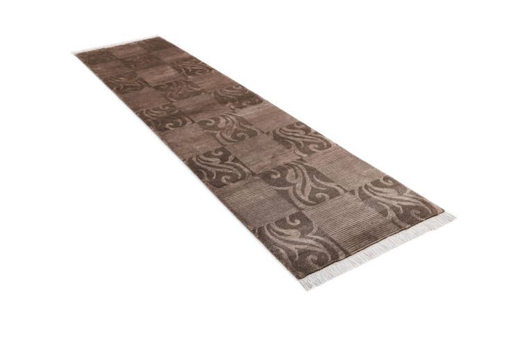 Detail image of 2' 7 x 10' 3 Hand Knotted Darya Wool Runner Rug