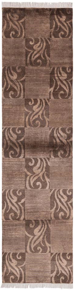 Detail image of 2' 7 x 10' 3 Hand Knotted Darya Wool Runner Rug