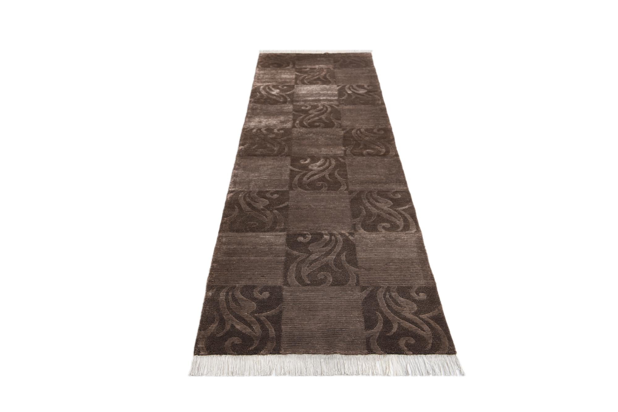 2' 9 x 10' 3 Hand Knotted Darya Wool Runner Rug