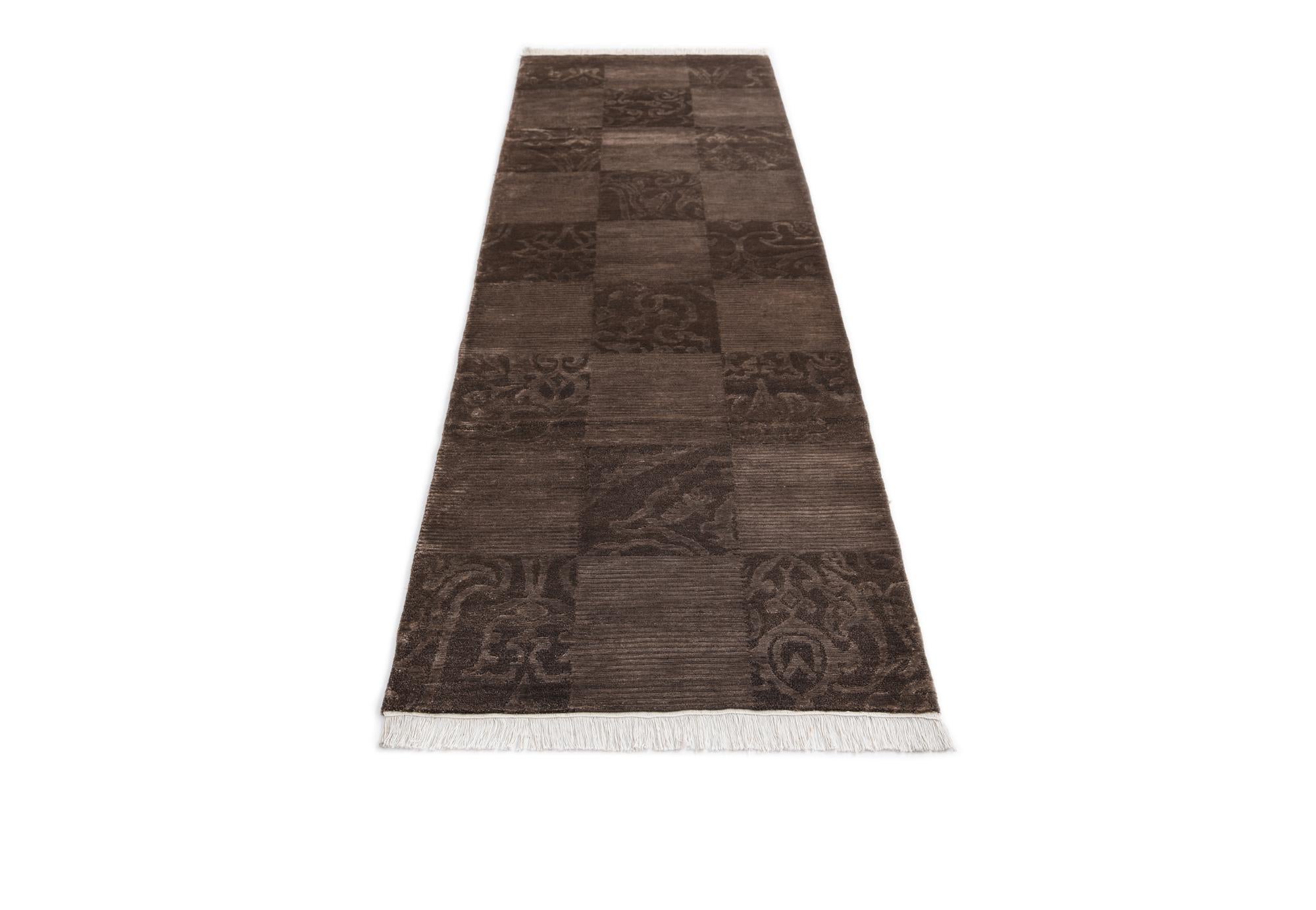 2' 9 x 10' 4 Hand Knotted Darya Wool Runner Rug