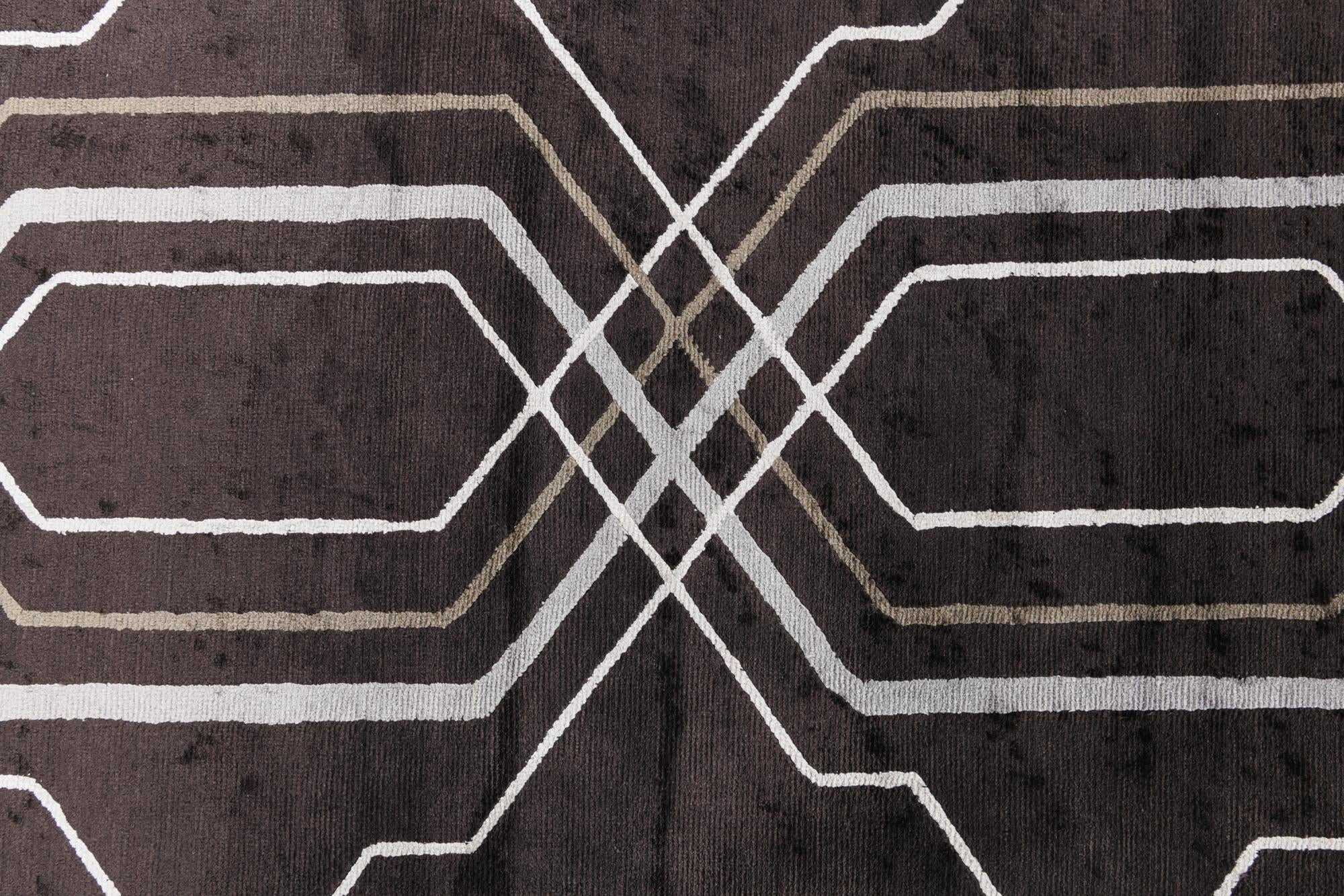 2' 8 x 9' 11 Hand Knotted Darya Wool Runner Rug