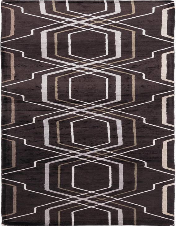 Detail image of 2' 8 x 9' 11 Hand Knotted Darya Wool Runner Rug