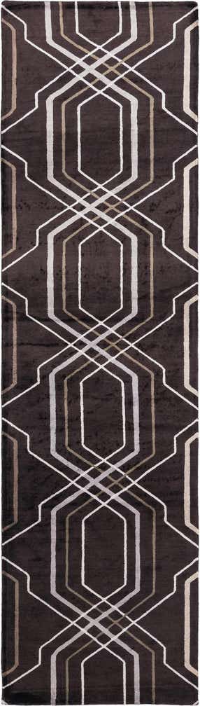 2' 8 x 9' 11 Hand Knotted Darya Wool Runner Rug