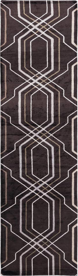 Detail image of 2' 8 x 9' 11 Hand Knotted Darya Wool Runner Rug