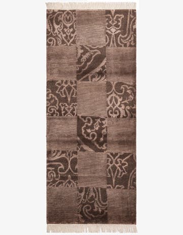 2' 9 x 6' 7 Hand Knotted Darya Wool Runner Rug