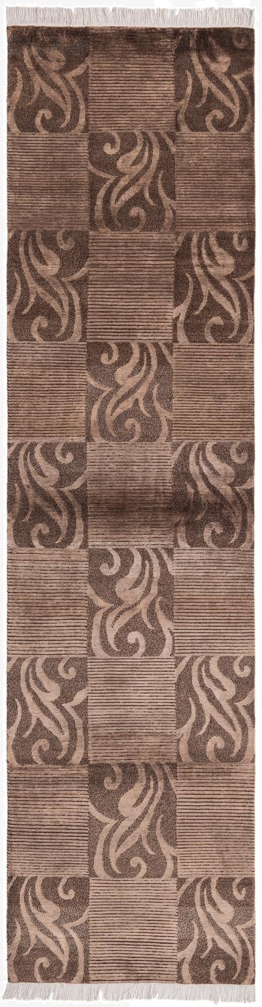 2' 7 x 10' 3  Hand Knotted Darya Wool Runner Rug