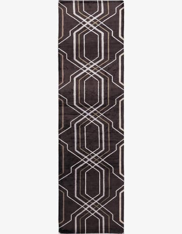 2' 8 x 9' 11 Hand Knotted Darya Wool Runner Rug