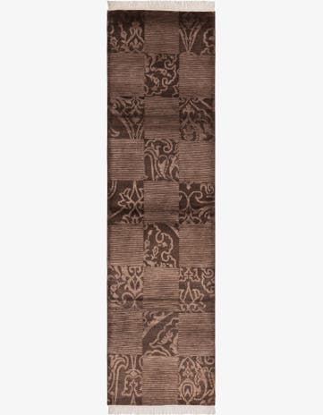 2' 9 x 10' 4 Hand Knotted Darya Wool Runner Rug