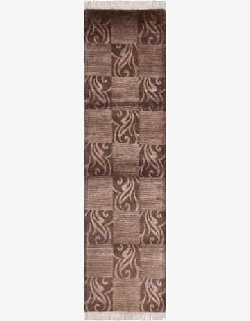 2' 9 x 10' 3 Hand Knotted Darya Wool Runner Rug