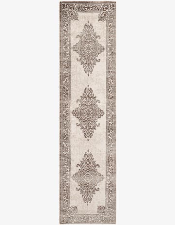 Chocolate Brown Hermitage Runner Rug