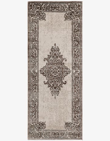 Chocolate Brown Hermitage Runner Rug