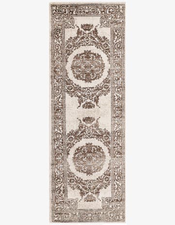 Chocolate Brown Hermitage Runner Rug