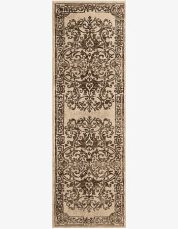 Chocolate Brown Hermitage Runner Rug