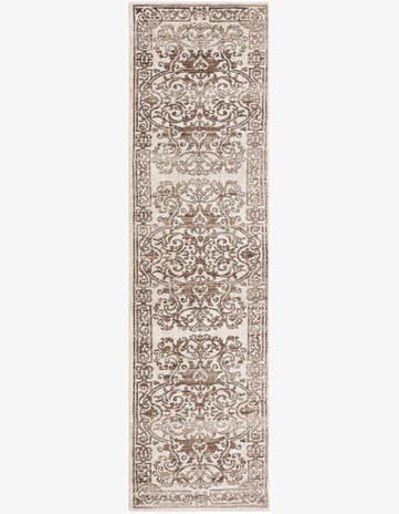 Chocolate Brown Hermitage Runner Rug