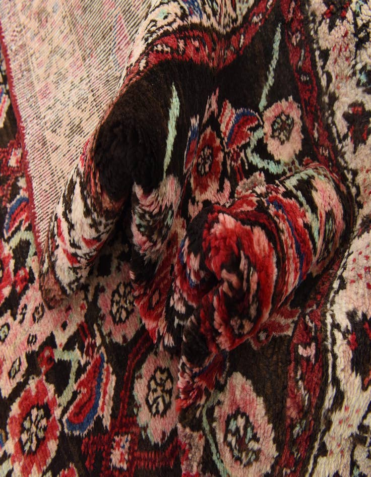 Detail image of 3' 7 x 9' 9  Hand Knotted Hossainabad Persian Wool Runner Rug
