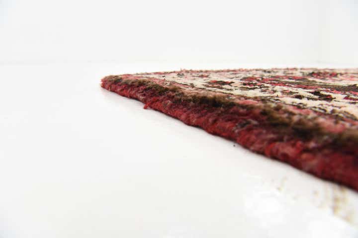 3' 7 x 9' 9 Hand Knotted Hossainabad Persian Wool Runner Rug