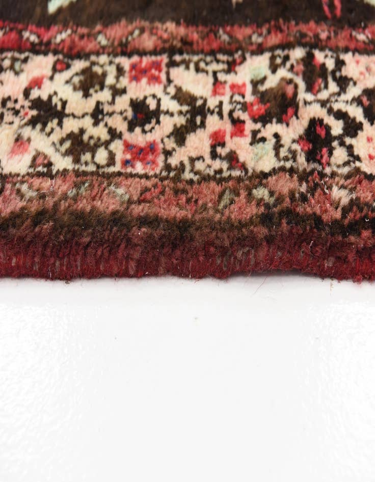 Detail image of 3' 7 x 9' 9  Hand Knotted Hossainabad Persian Wool Runner Rug