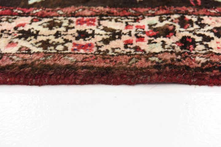3' 7 x 9' 9 Hand Knotted Hossainabad Persian Wool Runner Rug