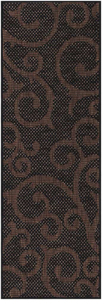 2' x 6' Easy-Clean Botanical Indoor / Outdoor Runner Rug