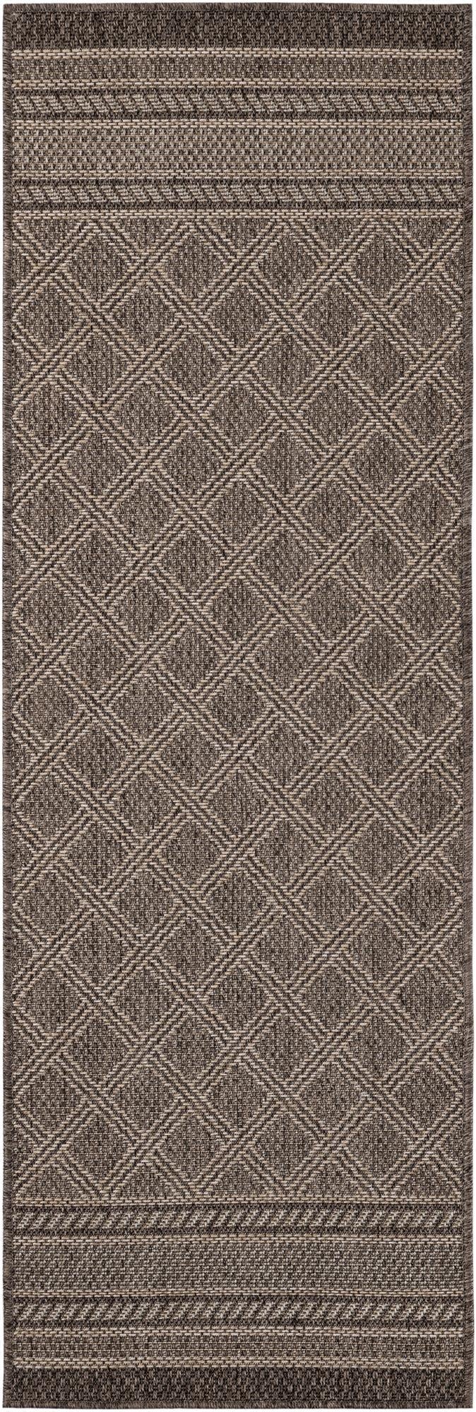 2' x 6' 1  Washable Trellis Indoor / Outdoor Runner Rug