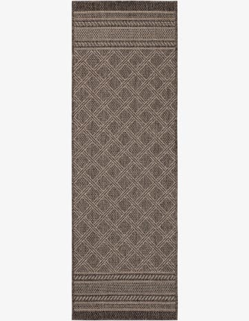 2' x 6' 1 Easy-Clean Trellis Indoor / Outdoor Runner Rug
