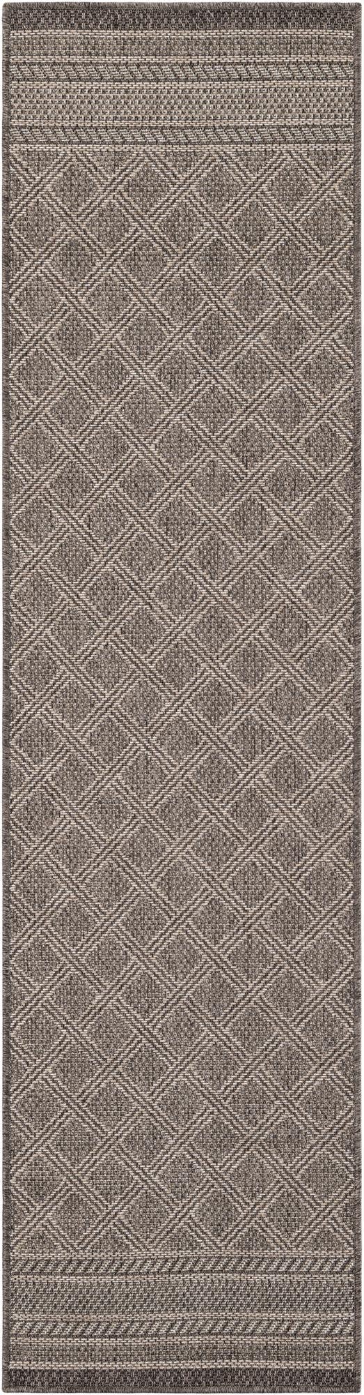Primary image 2' x 8'  Washable Trellis Indoor / Outdoor Runner Rug