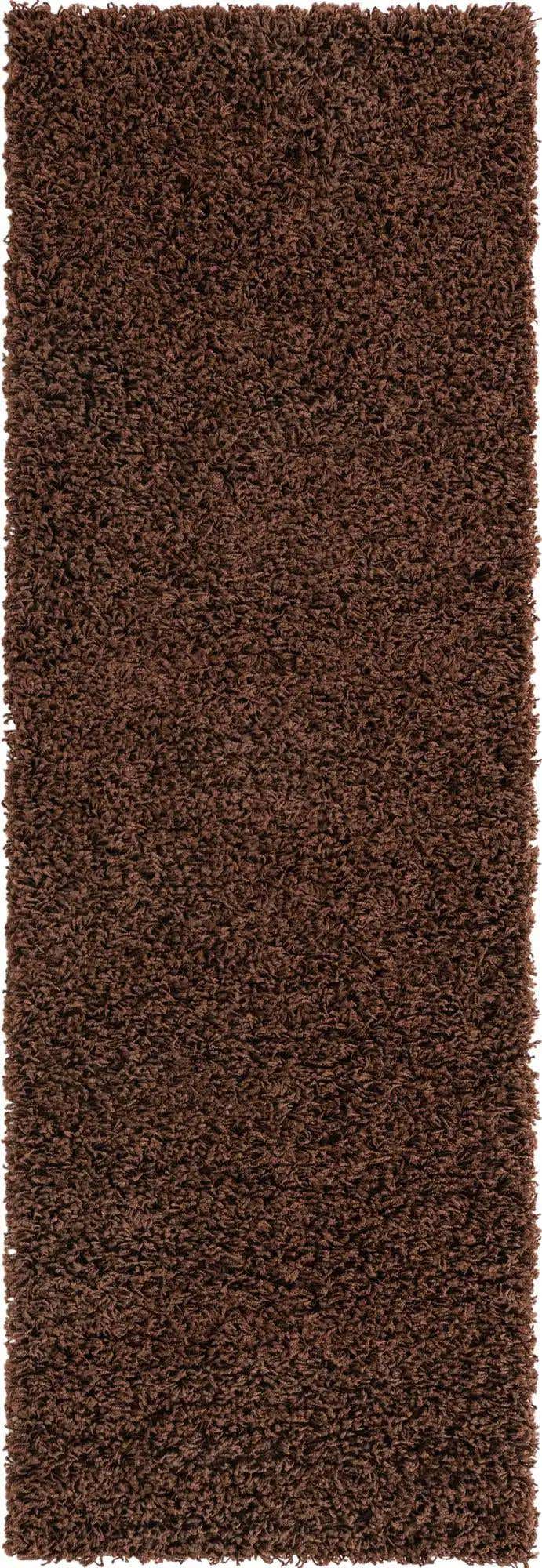 2' x 6' 5 Solid Shag Runner Rug