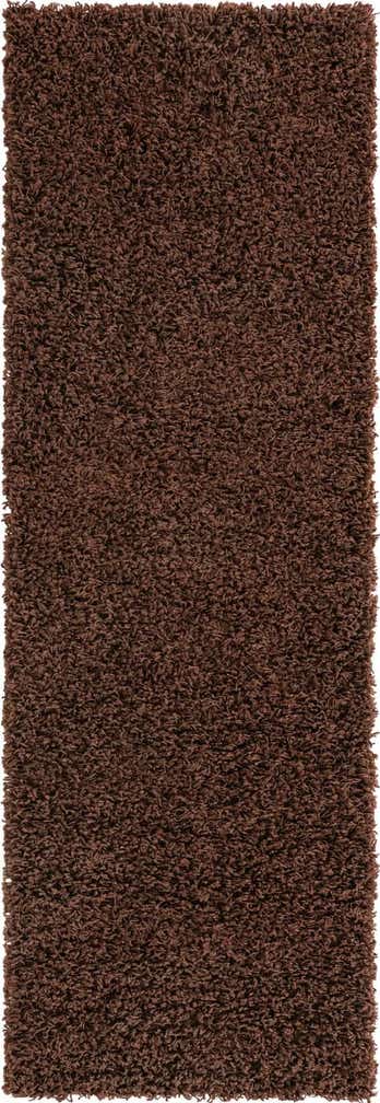 2' x 6' 5 Solid Shag Runner Rug