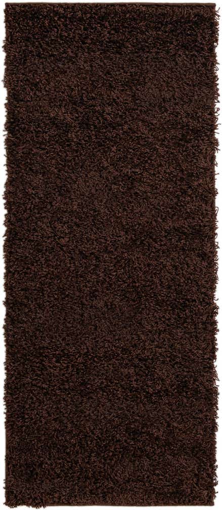 2' x 5' Solid Shag Runner Rug