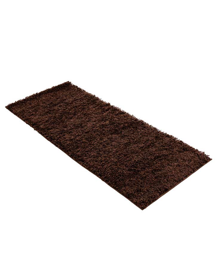 2' x 5' Solid Shag Runner Rug