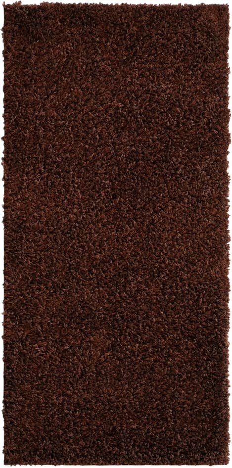 Detail image of 2' x 4' Solid Shag Runner Rug