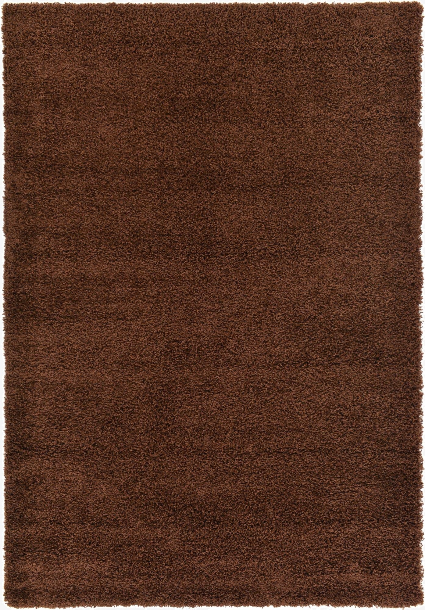 6' x 18' Solid Shag Runner Rug