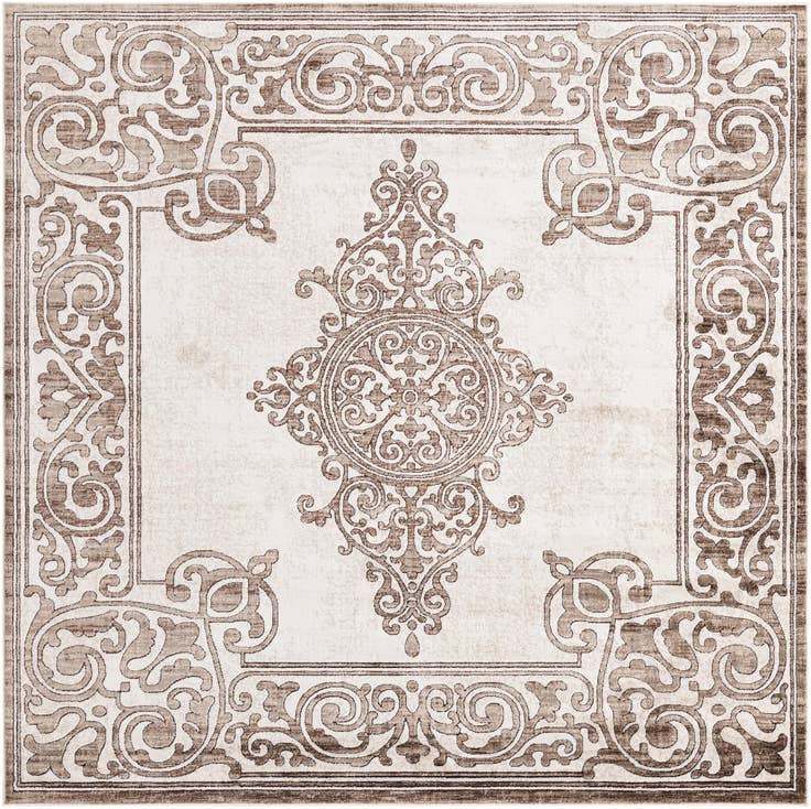 Detail image of 7' 10 x 7' 10 Hermitage Square Rug