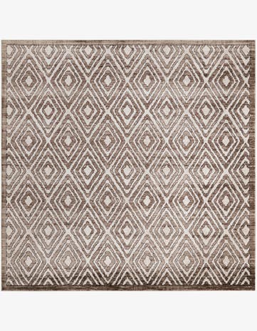 Chocolate Brown Hermitage Square Rug
