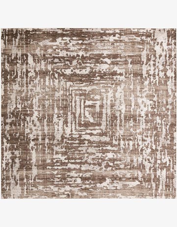 Chocolate Brown Hermitage Square Rug