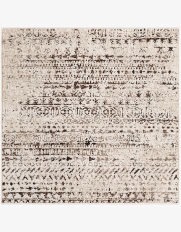 Chocolate Brown Hermitage Square Rug