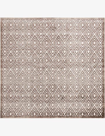 Chocolate Brown Hermitage Square Rug