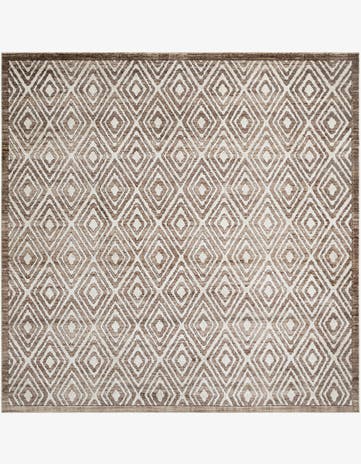 Chocolate Brown Hermitage Square Rug