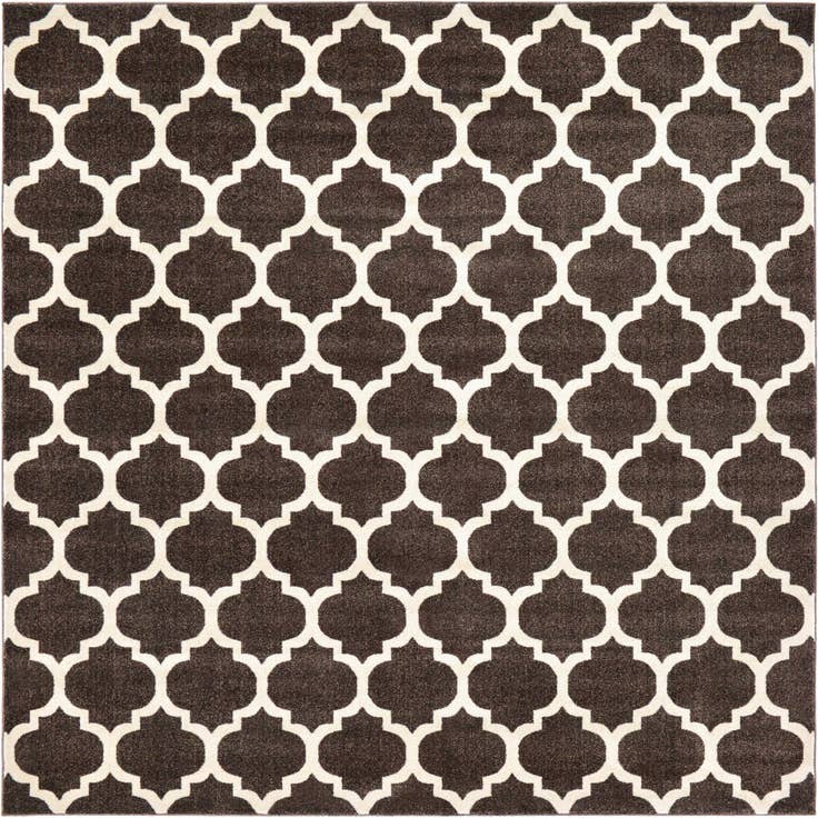 Detail image of 10' x 10' Lattice Square Rug