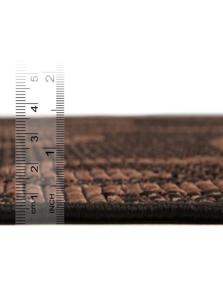 Detail image of 6' x 6'  Washable Botanical Indoor / Outdoor Square Rug