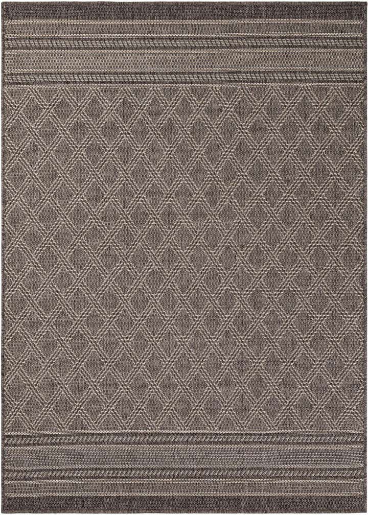 5' 1 x 5' 1 Easy-Clean Lattice Indoor / Outdoor Square Rug