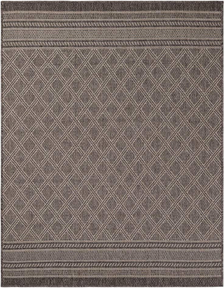 Detail image of 5' 1 x 5' 1 Easy-Clean Lattice Indoor / Outdoor Square Rug