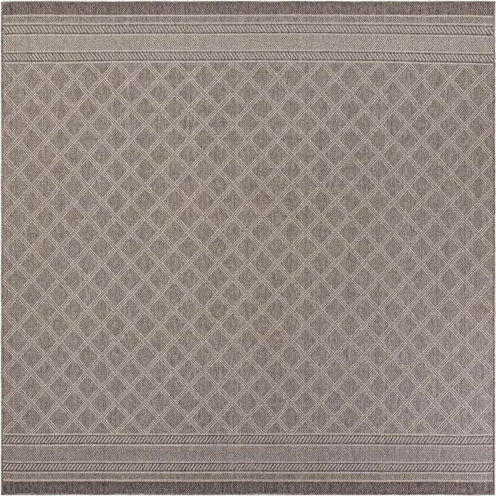 10' x 10' Easy-Clean Trellis Indoor / Outdoor Square Rug