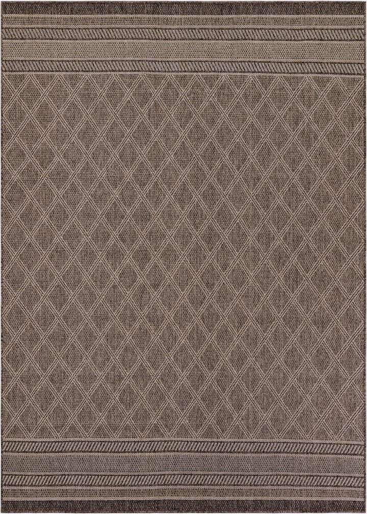7' 10 x 7' 10 Easy-Clean Trellis Indoor / Outdoor Square Rug