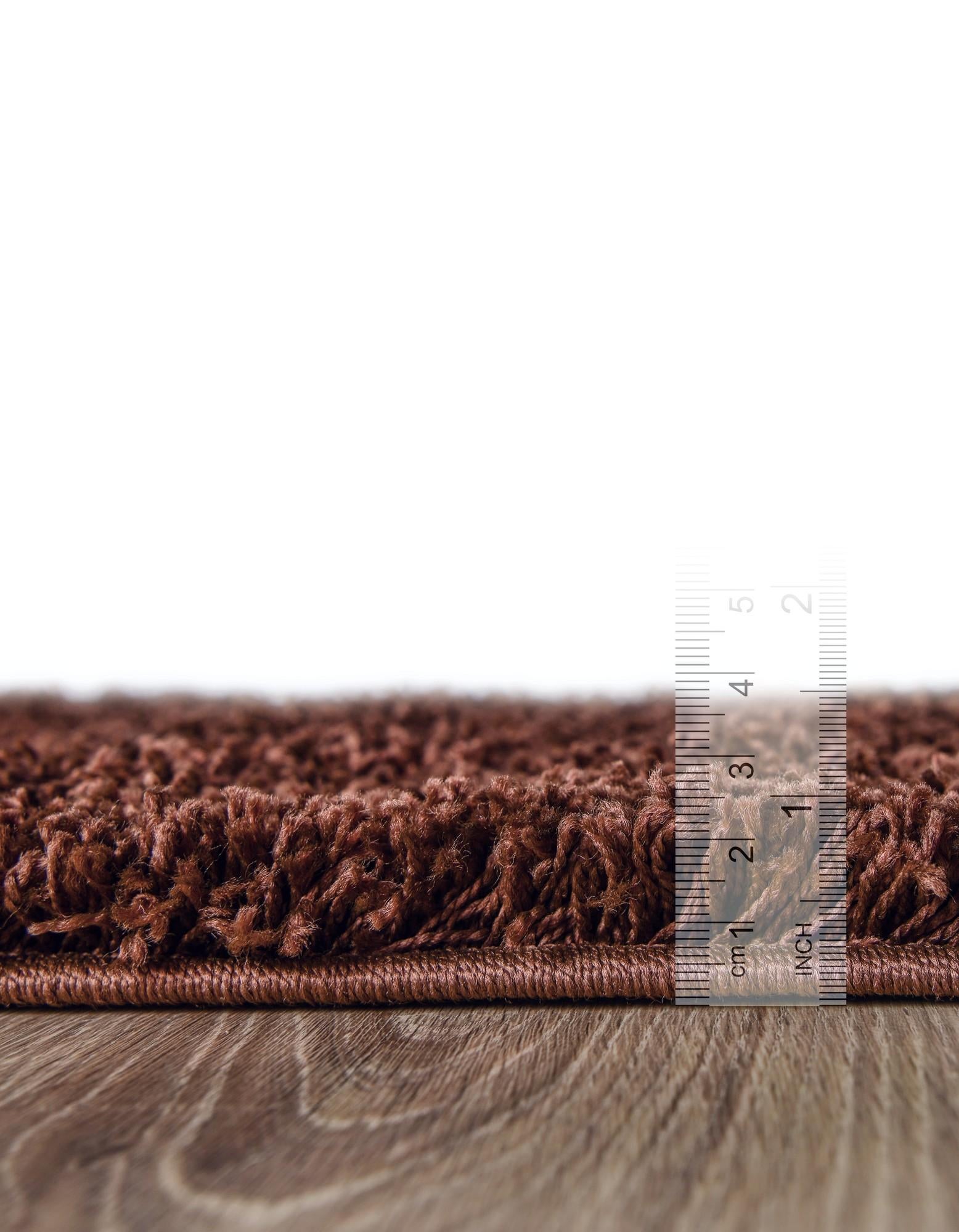 3' x 3' Solid Shag Square Rug