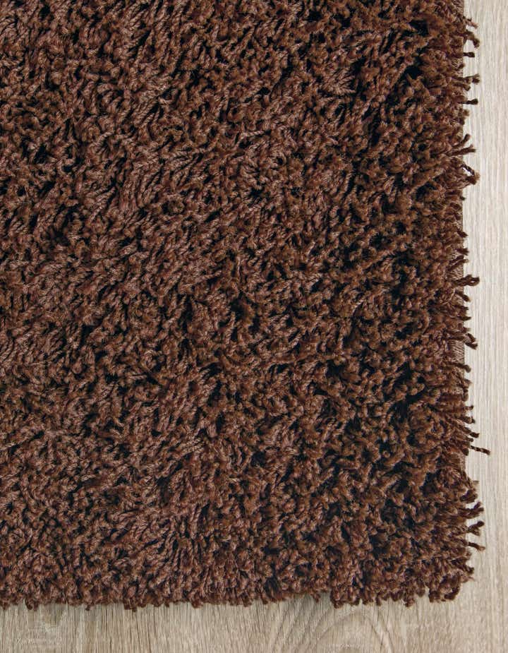 5' x 5' Solid Shag Square Rug