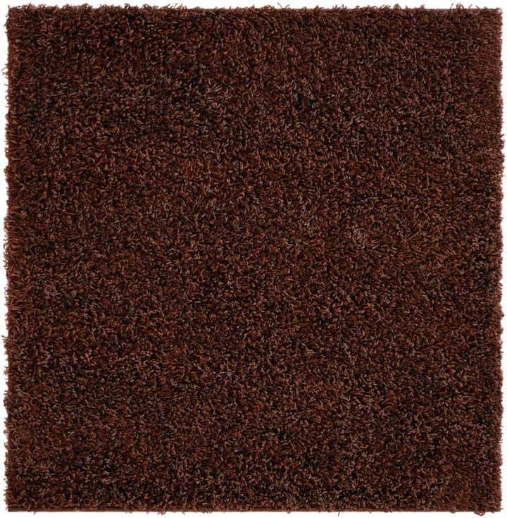 3' x 3' Solid Shag Square Rug