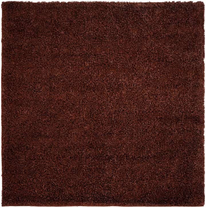 5' x 5' Solid Shag Square Rug