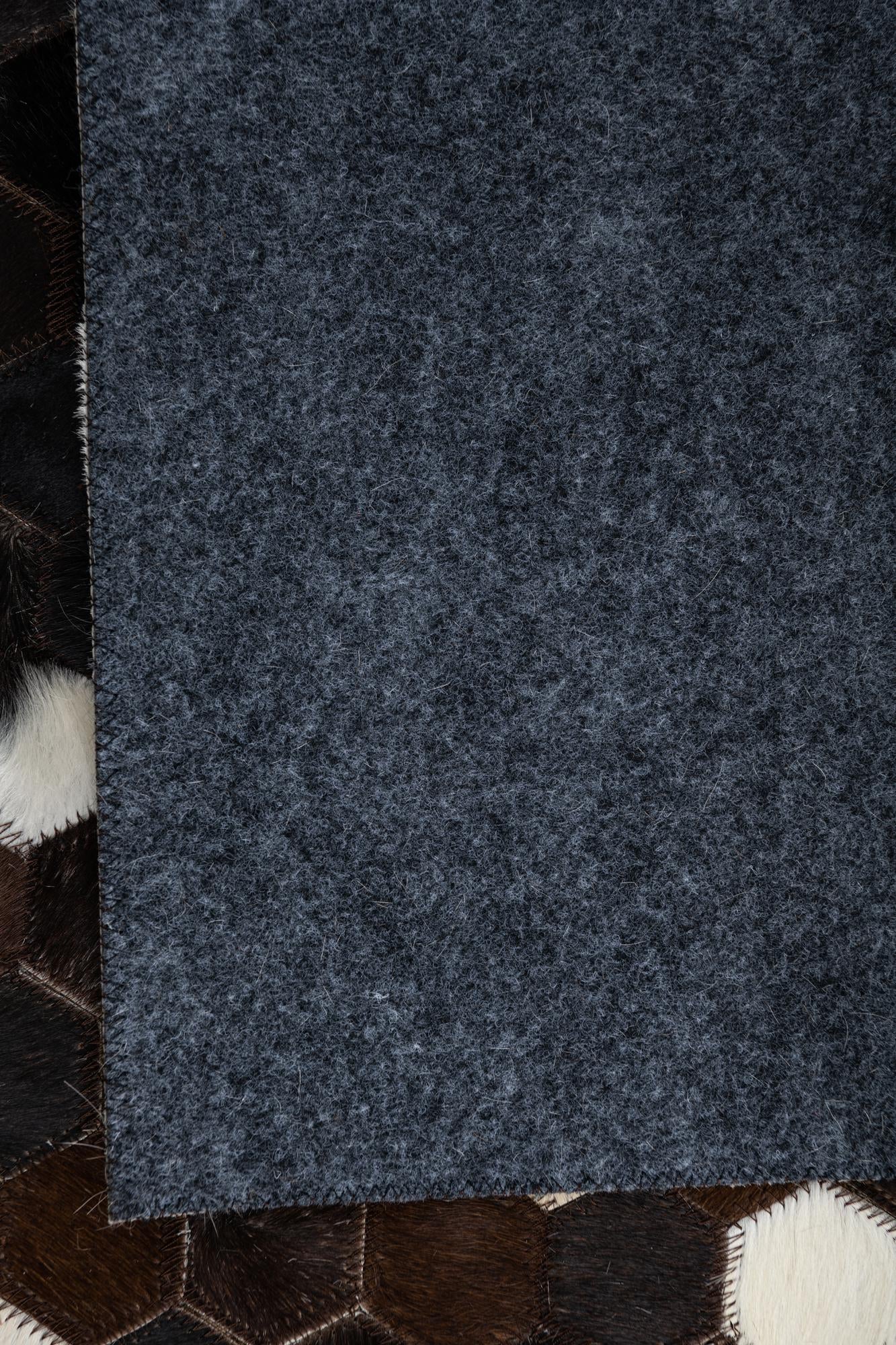 5' x 7' 10 Cowhide Leather Rug