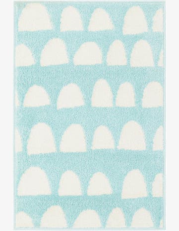 Clear Blue Whimsy Kids Rug